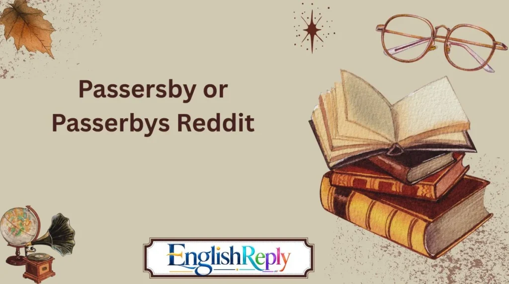Passersby or Passerbys Reddit